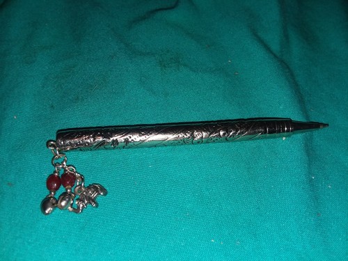 Embossed Elephant Charm Pen , Asian Souvenir