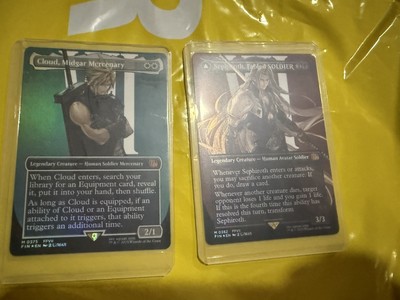 マジック：ザ・ギャザリング MTG Cloud & Sephiroth PSA 10 Sequential Surge Foil Japanese Sephiroth & Cloud Full Art Set | MTG