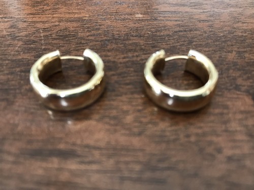 14K Gold Eternagold Hoop Earrings 5/8
