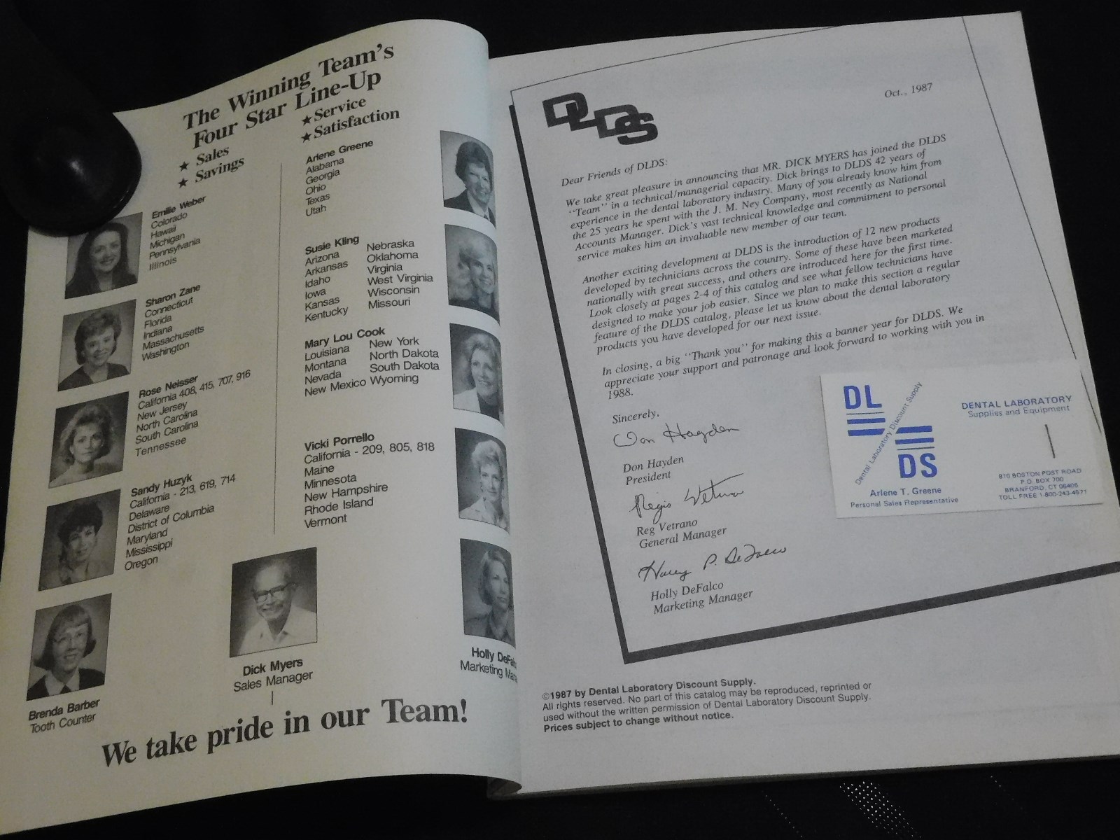 Dental Lab Discount Supply Catalog 1987-8 industry supply teeth dentist