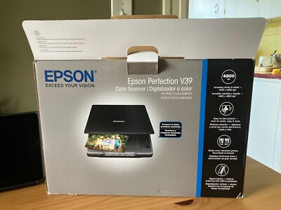 Epson Perfection V39 Flatbed Scanner - Black