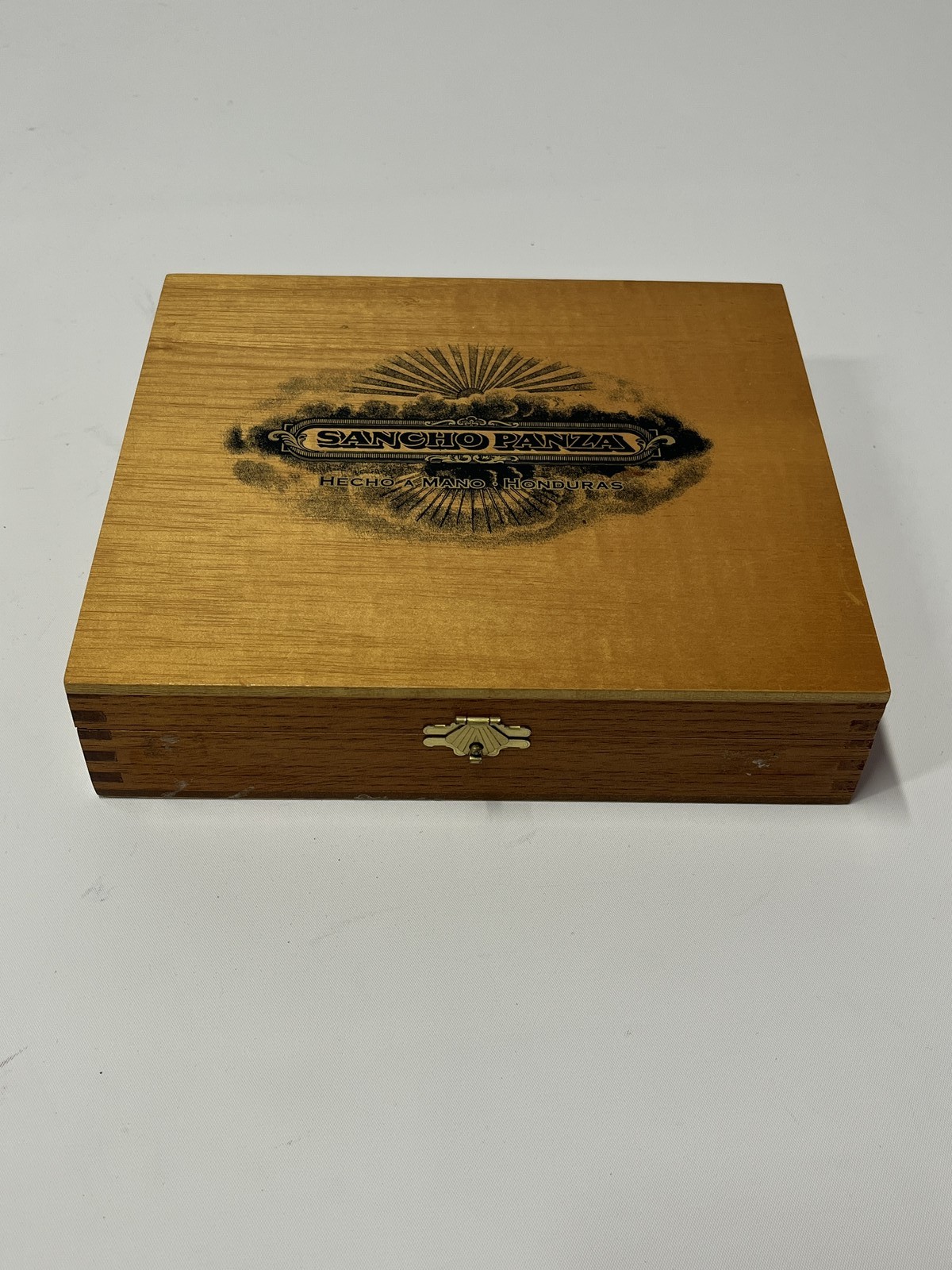 Sancho Panza Glorioso Wooden Cedar Lined Cigar Box Empty EUC