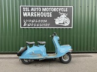 Peugeot S57B Scooter 123cc Blue 1956 Running and Riding Project with V5 