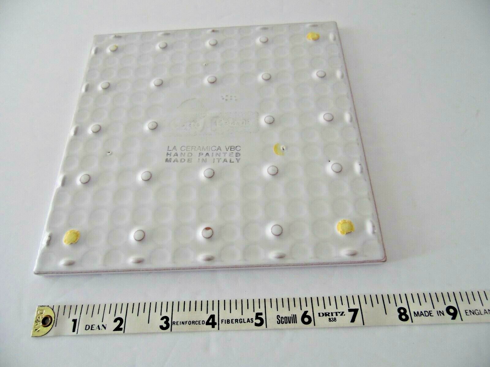 Italy Ceramic Tile Trivet Hand Painted 8