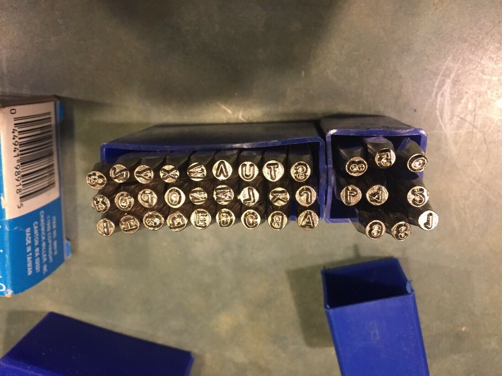 CHADWICK LETTER & NUMBER STAMPS.. SET 1/8