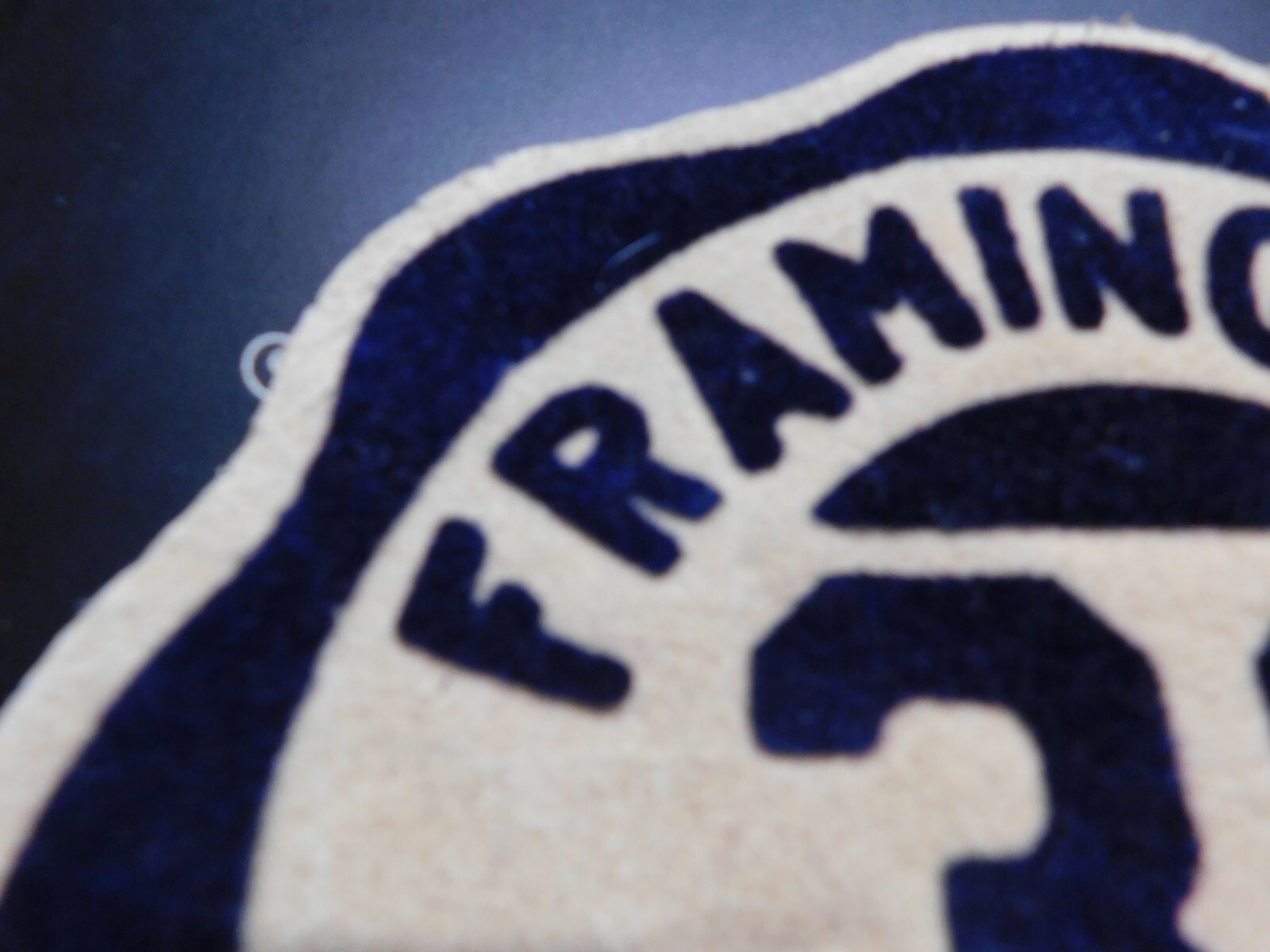 Framingham High School Vintage Jacket Patch Number 36