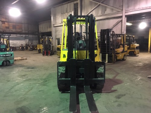 Hyster 10,000 Lb Solid Pneumatic Forklift Gasoline Only