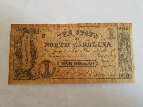 CONFEDERATE CURRENCY SET “A” ANTIQUE BILL REPRODUCTIONS 6 NOTES IN SET