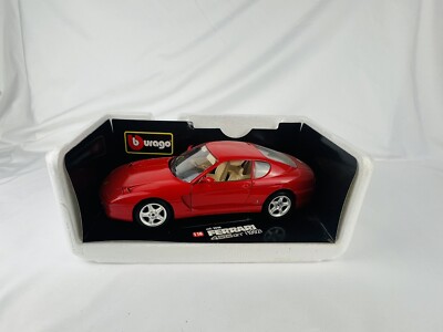 1:18 Burago 1992 Ferrari 456 GT Red DIE CAST MODEL CAR -DAMAGED BOX !!