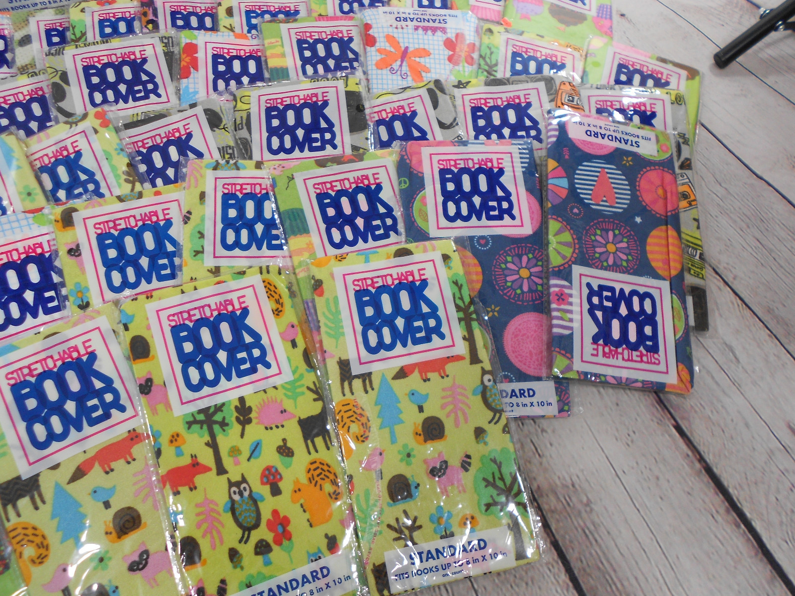 Stretchable Book Covers Lot of 50 Standard Size 8 x 10