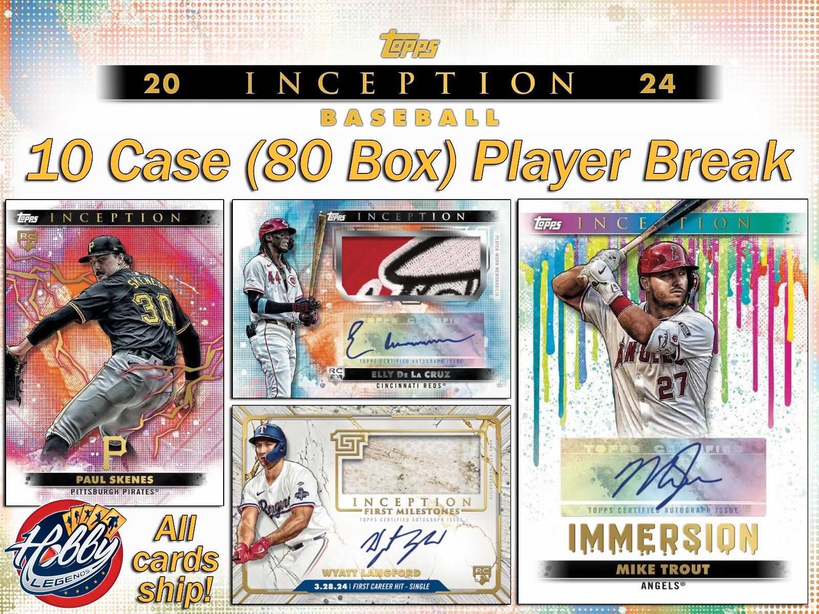 Yoshinobu Yamamoto LAD 2024 Topps INCEPTION 10 Case (80 Box