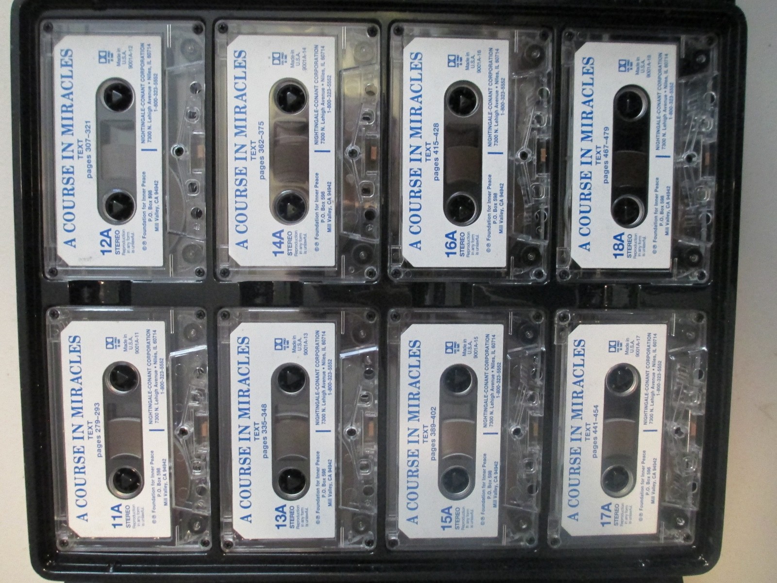 A Course in Miracles Foundation for Inner Peace Audio cassettes in case