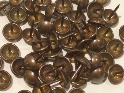 250  Antique Brass Finish Dome Head Decorative Upholstery Tacks 7/16