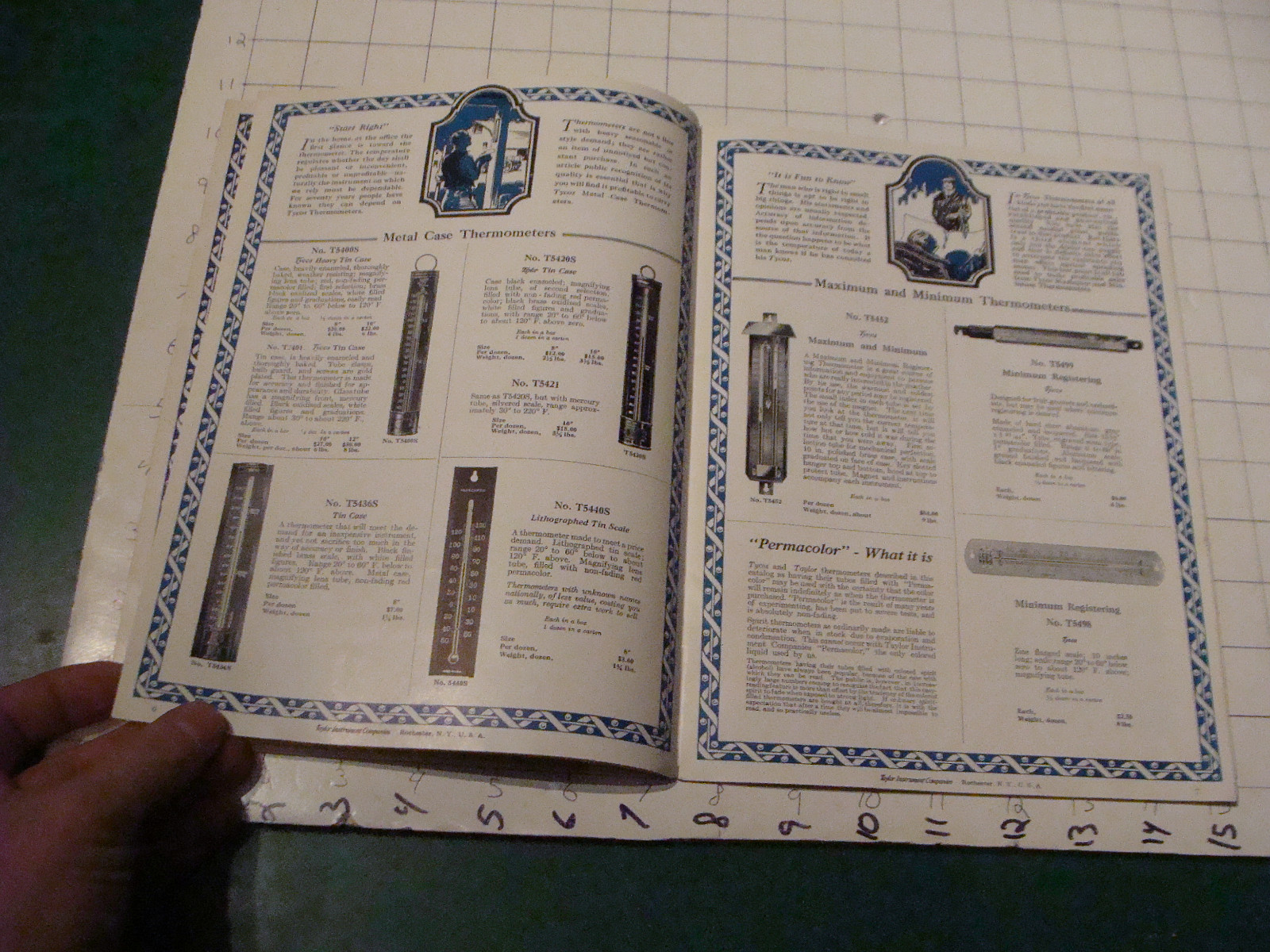 vintage Orig. CATALOG: THE TYCOS BOOK - THERMOMETERS 24 pgs, 1926