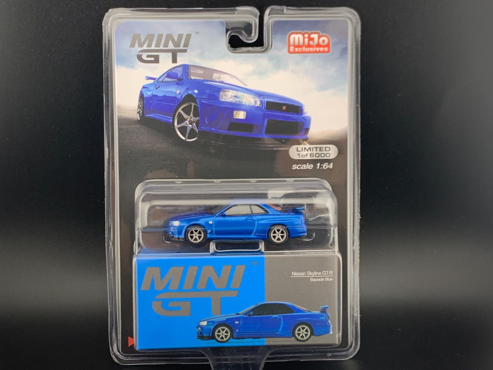 Mini GT Nissan Skyline GT-R R34 Bayside Blue MGT00341 1/64 Mini GT Nissan Skyline GT-R R34 Bayside Blue MGT00341 1/64