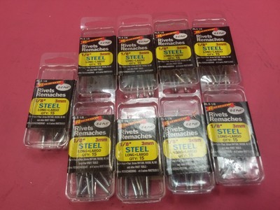 135 TOTAL ARROW STEEL LONG RIVETS RLS 1/8'' 3mm for RHT300 RH200 RL100  (TL4362)