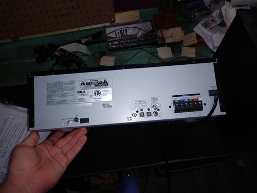RCA RT2781BE Surround Sound Receiver Bluetooth With Remote and subwoofer