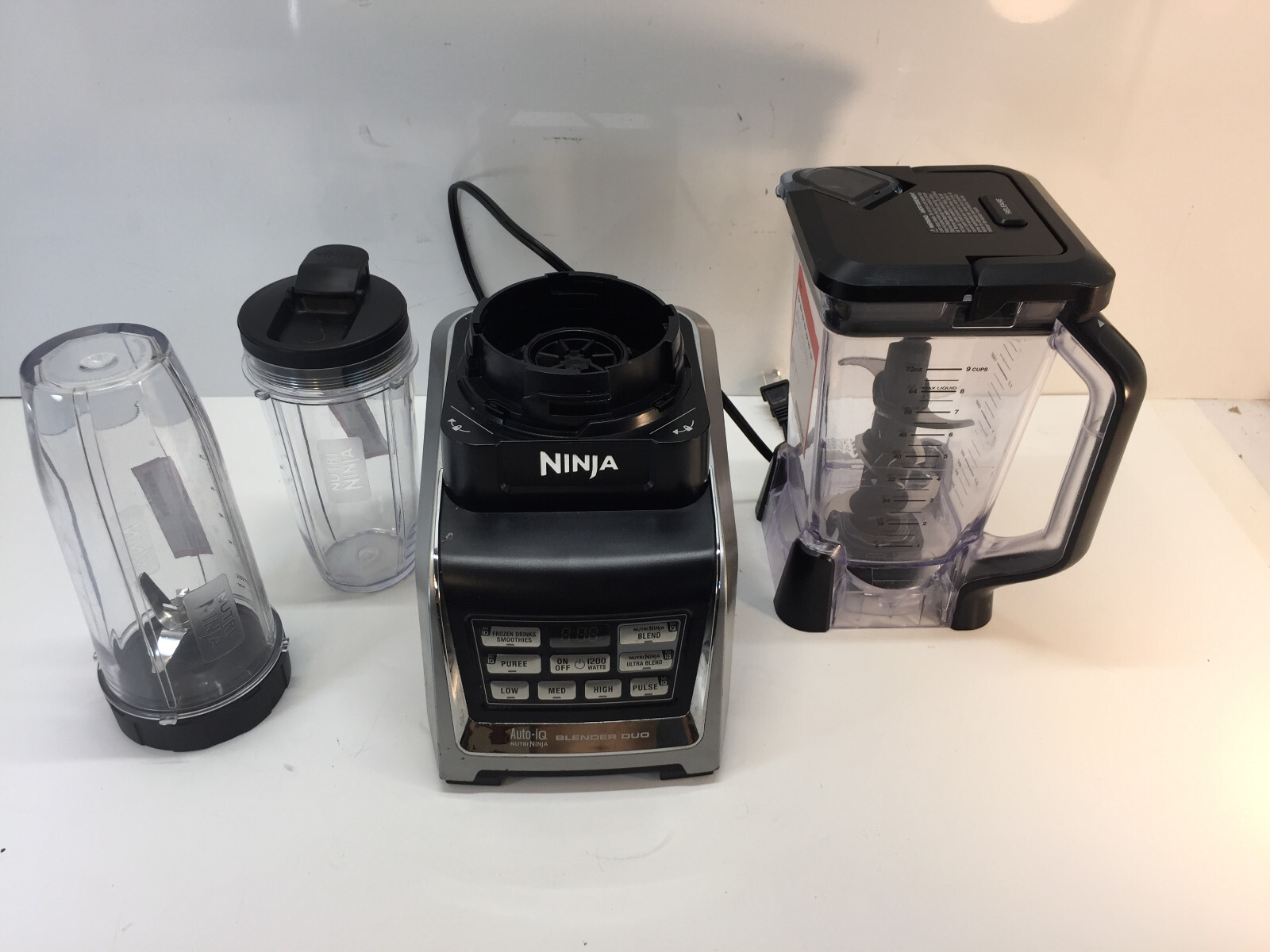 Nutri Ninja BL641 72-Oz. Blender Duo with Auto IQ - Black/Si