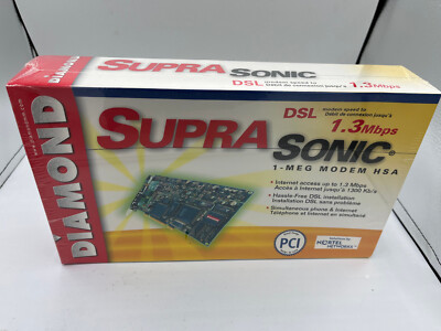 diamond suprasonic 1-meg hsa 1.3 mps Modem BRAND NEW SEALED VINTAGE