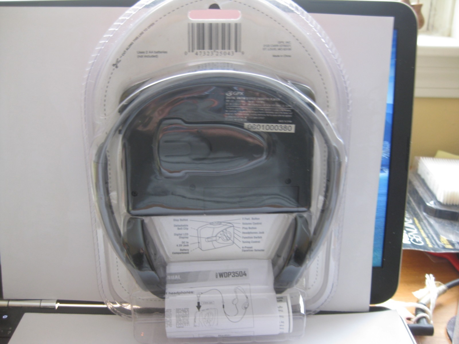 GPX Cassette Player AM FM Digital  WDP3504 New In Package