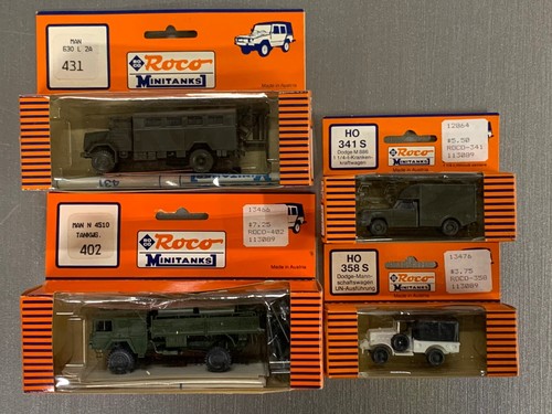 Roco Minitanks (Lot of 4 NEW) 1/87 Modern German (Radio