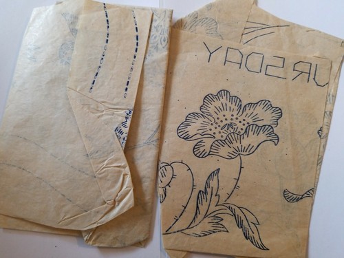 Sewing Transfer Pattern 215 VOGART A Flower A Day Vtg Embroidery Painting Apron