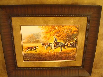 TIM COX FRAMED "FACE TO FACE" OPEN EDITON PRINT