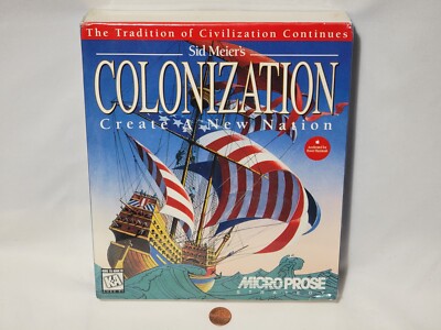 NEW (Read) Sid Meier's Colonization Mac Big Box CD-ROM Game SEALED Macintosh S.7