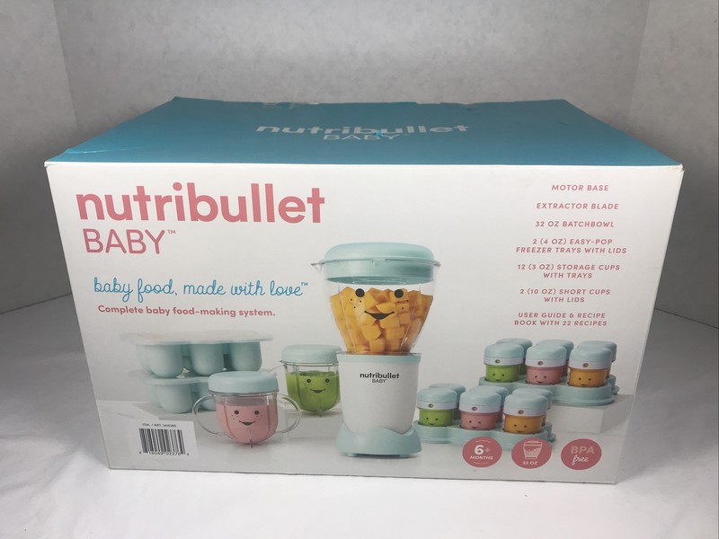 Nib Nutribullet Baby Complete Baby Food Prep System Food Processor