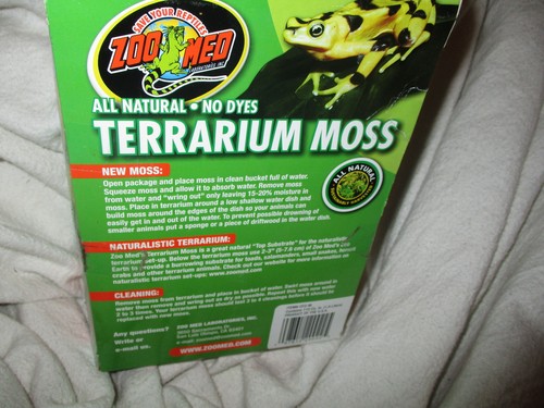 Zoo-Med All Natural Terrariu Moss Size M Ten Gallon