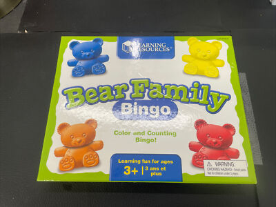 Learning Resources bear family bingo Opened Box