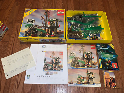 lego pirates 6270 forbidden island empty box 1989 vintage 375031352034