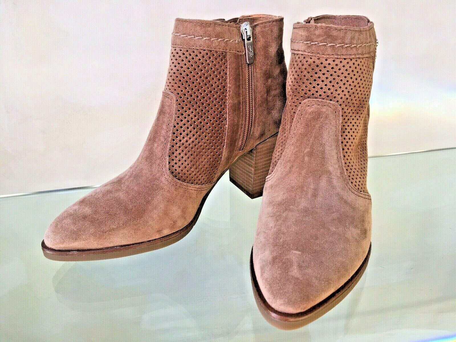 ALPE ALPE WOMEN'S TAN SUEDE LEATHER ANKLE BOOT 4603 1101