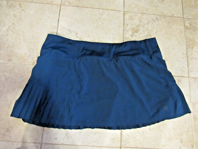 $56 MPG SKORT 14'' SKIRT + SHORT Teal Blue  Athletic Golf Tennis Beach Poly  XXL