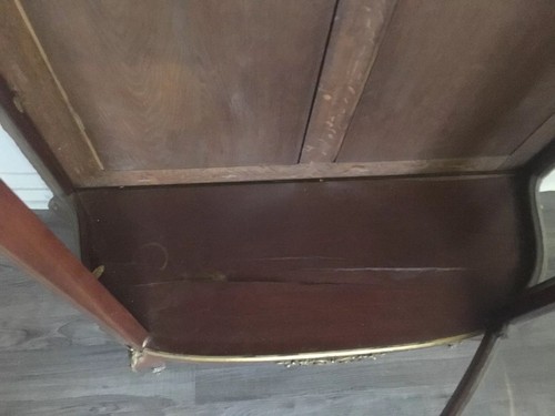 King Louis XVI French Gilded Curio Cabinet (1920’ Reproduction)