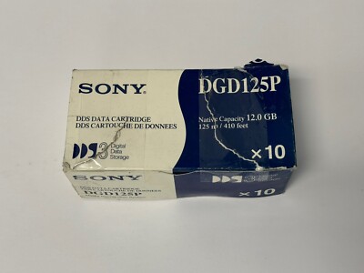 Lot Of 11 Sony DDS3 DGD125P Premium 125P 12GB New