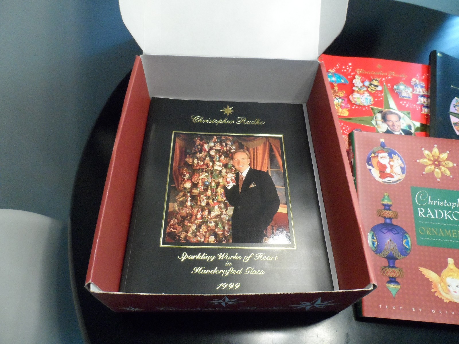 CHRISTOPHER RADKO BOXED BOOKS 9 BOOKS PRICE GUIDES 1996-2002 PLUS MORE CHRISTMAS