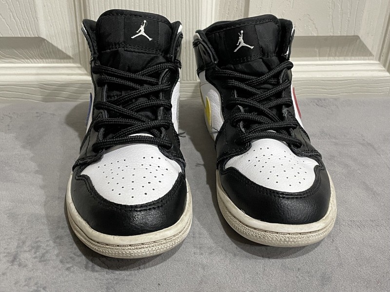 むぎ Nike Air Jordan 1 Mid Crayon Pack Multicolor Shoes Sneakers