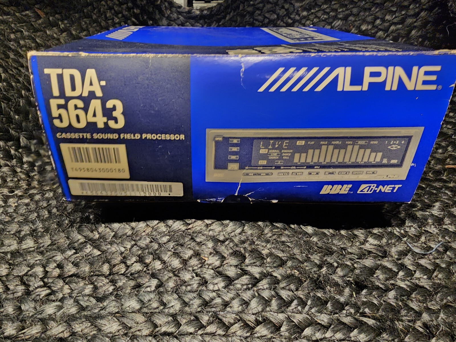 Alpine TDA-5643 Cassette Tape Deck Equalizer Sound Field Alpine TDA-5643 Cassette Tape Deck Equalizer Sound Field
