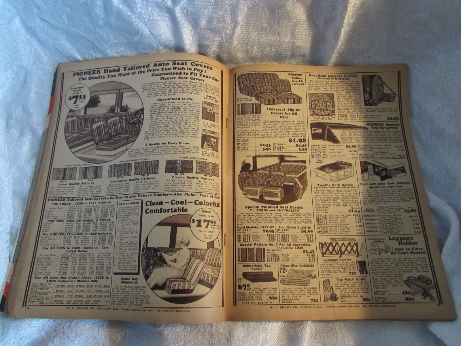 W.C.Braun Co Chicago summer 1929 CATALOG fans lighting tires cameras swim suits+