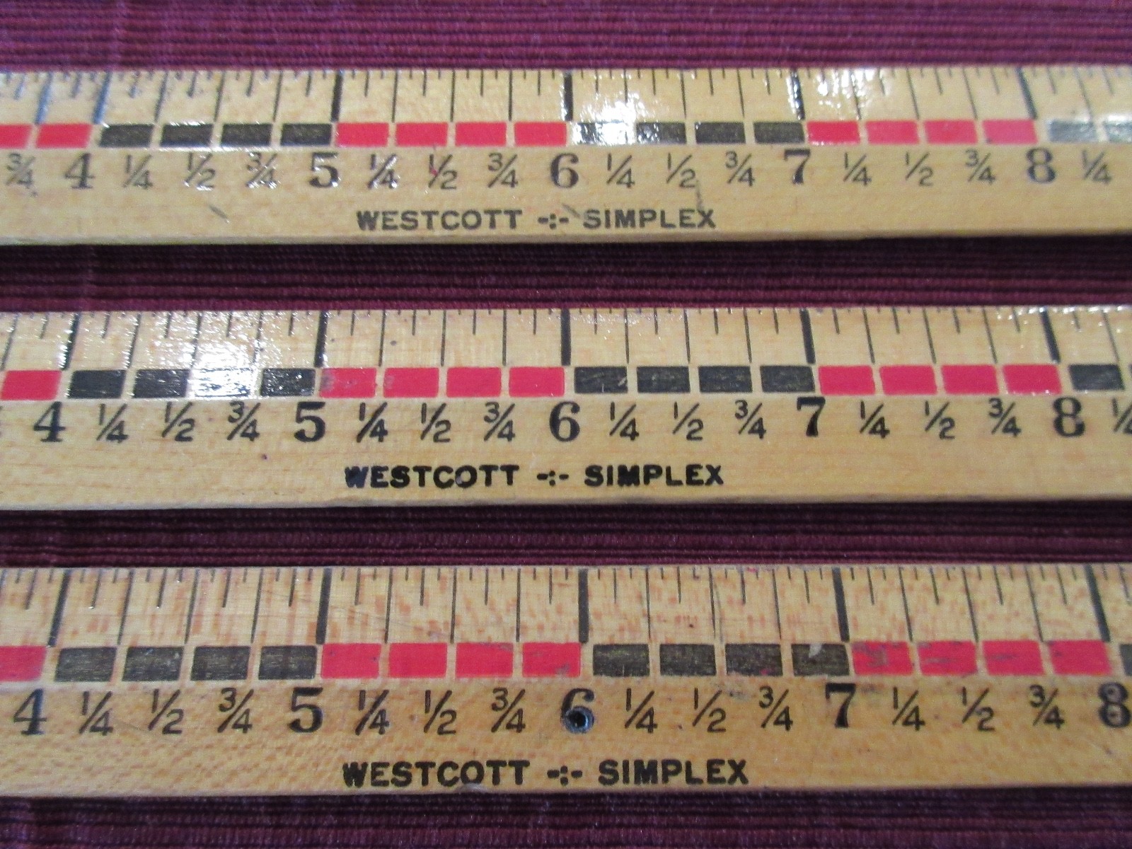VTG Set of 3 Westcott Wooden SIMPLEX Schoolhouse 12