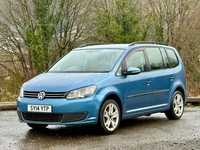 2014 VOLKSWAGEN TOURAN 1.6 TDI S 105PS BLUEMOTION TECH 5DR 7 SEATER MPV VW SEATS