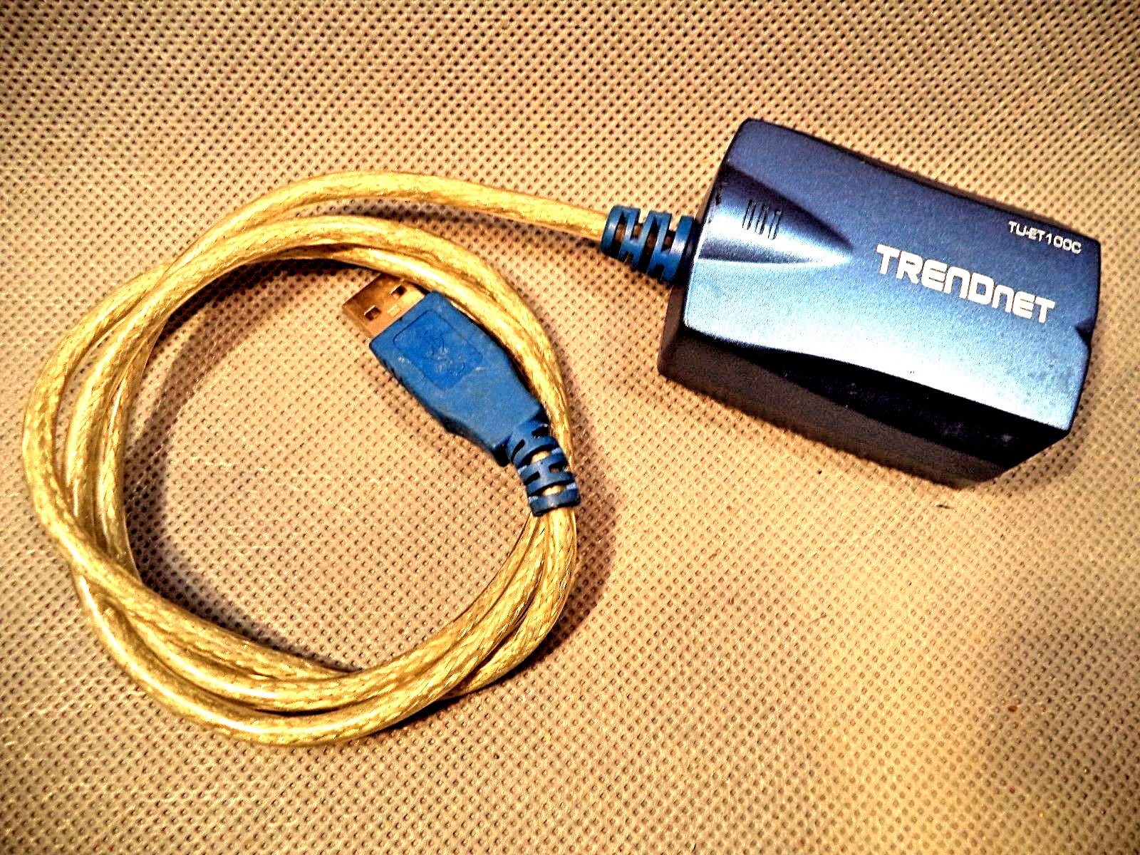 TRENDNET TU-ET100C USB TO 10/100MBPS ADAPTER VERY GOOD USED CONDITION