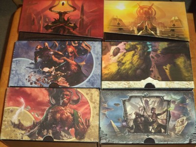 Empty Fat Pack Boxes Box Magic the Gathering MTG Worldwake Rise Eldrazi Lot 13