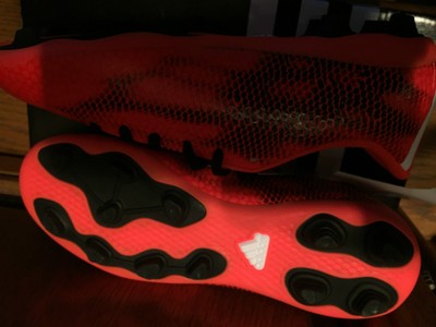 NIB ADIDAS F5 FXG JR. FIRM GROUND SOCCER CLEATS, M29590, Solar Red, MSRP $44.99