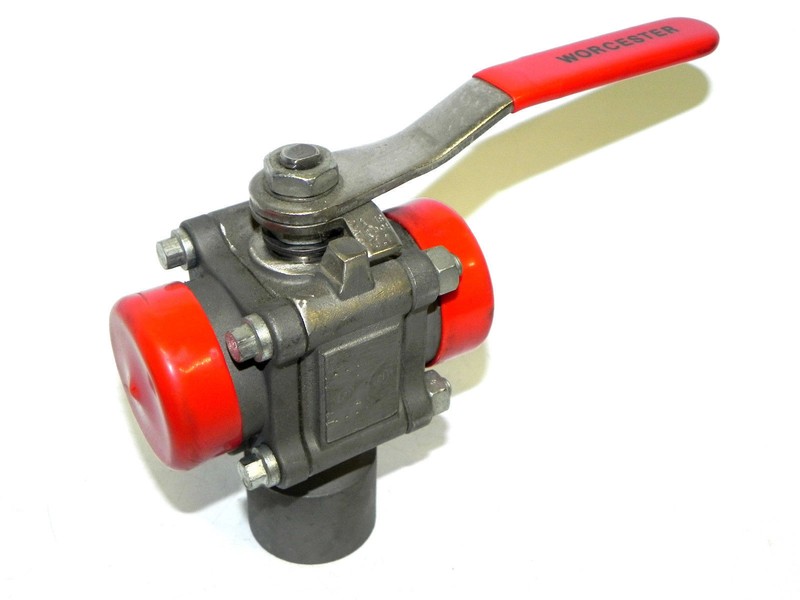 NEW FLOWSERVE A351 CF3M BALL VALVE 1" 3 WAY A351CF3M