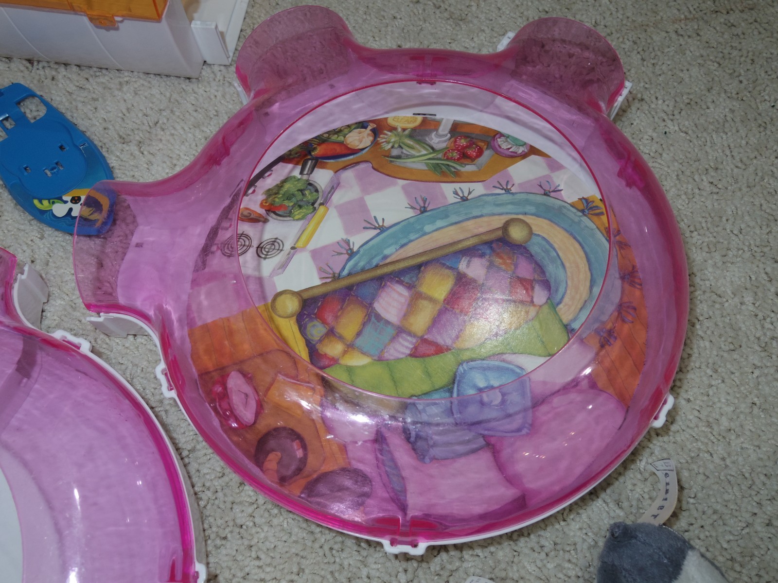 Lot of 2 Zhu Zhu Pets, Tunnels & Accessories Launcher Wheel Surfboard - Used/VGC