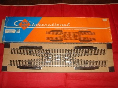 ROCO HO QUADRUPLE AIGUILLAGE BRETELLE 4560 TRAIN ELECTRIQUE BOITE