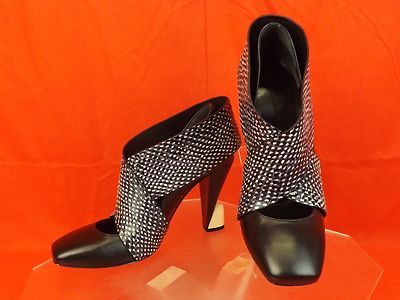 Pre-owned Balenciaga Black Wrap Snake Print Leather Sculpture Heels Pumps 39 292683