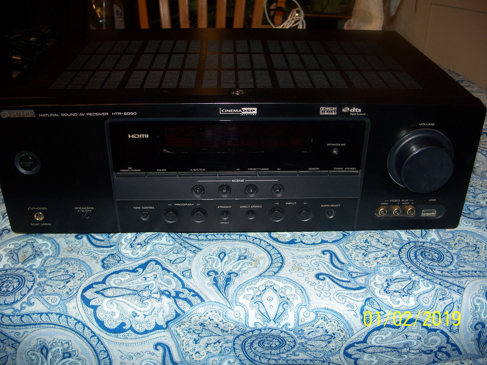 YAMAHA HTR-6050 5.1-Channel Digital Surround Home Theatre Receiver FM/AM Tuner
